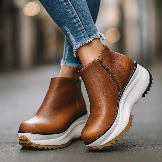 Women's Zip Up Platform Shoes
