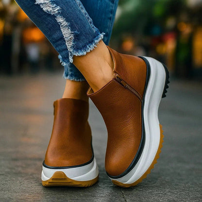 Women's Zip Up Platform Shoes