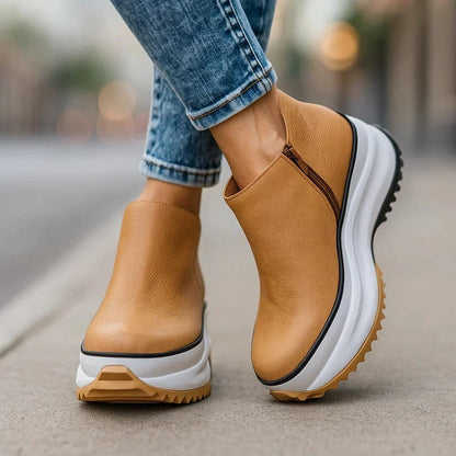 Women's Zip Up Platform Shoes