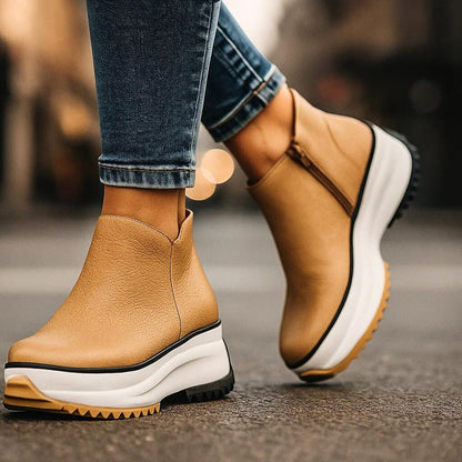 Women's Zip Up Platform Shoes