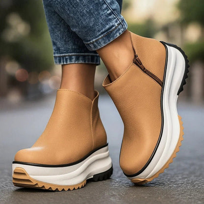 Women's Zip Up Platform Shoes