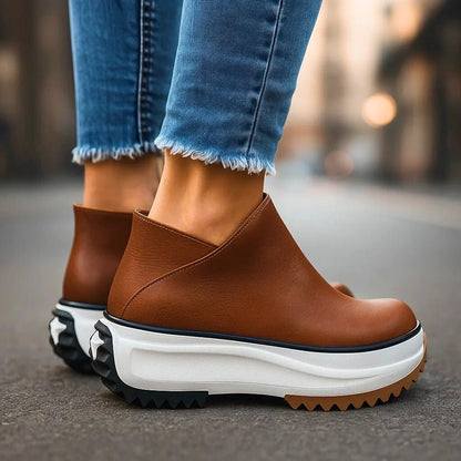 Women's Zip Up Platform Shoes