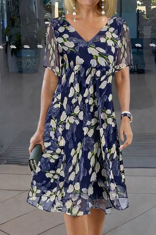 Women’s Floral A Line Midi Dress