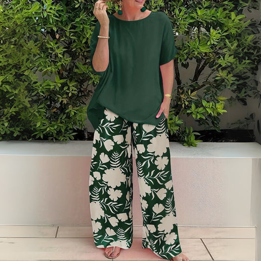 Women's Floral Two Piece Set