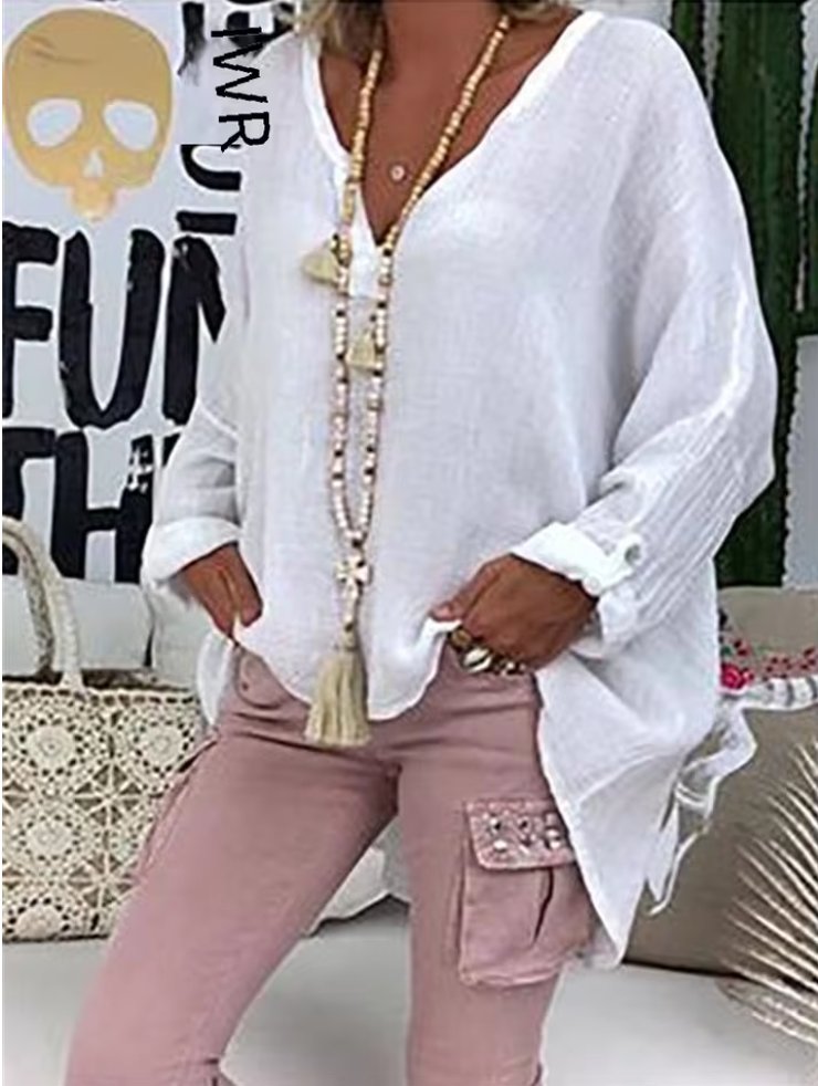 Women's Plus Size Relaxed Blouse