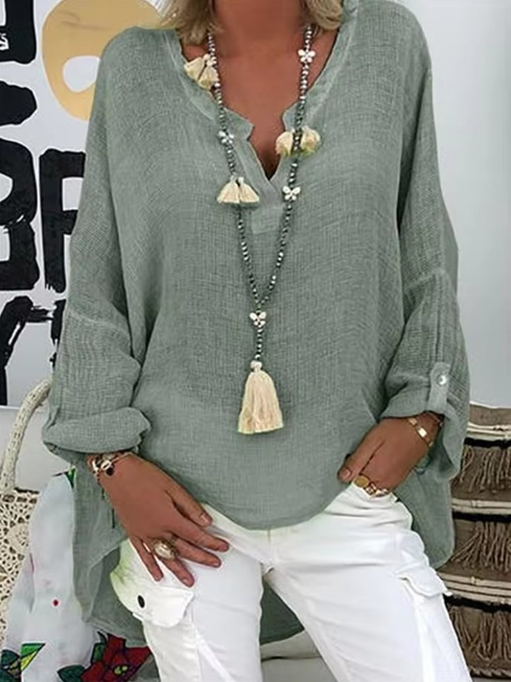 Women's Plus Size Relaxed Blouse