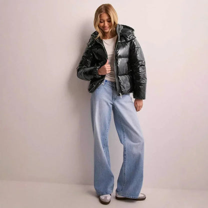 Women's Short Hooded Puffer Jacket