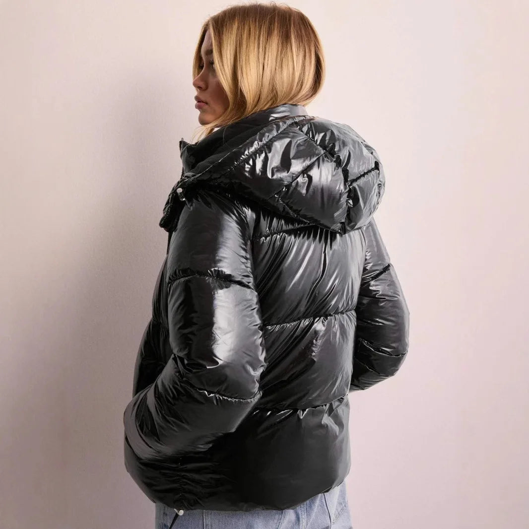 Women's Short Hooded Puffer Jacket