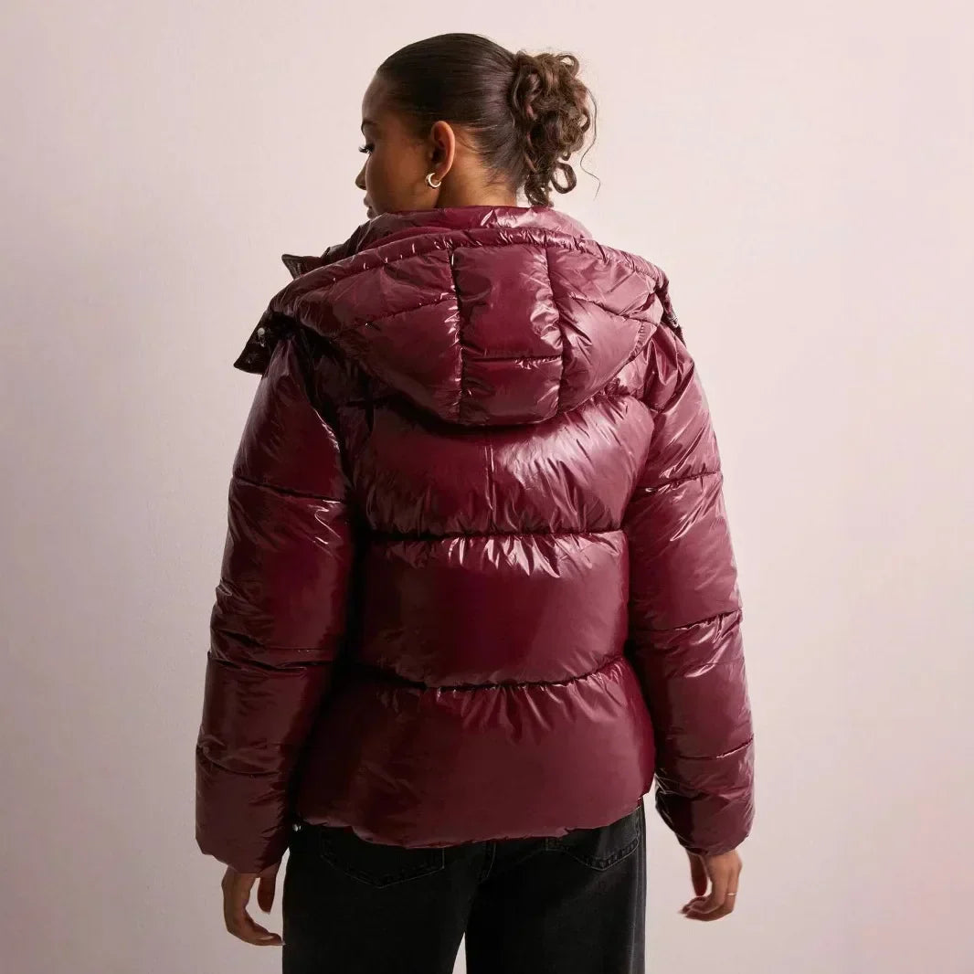 Women's Short Hooded Puffer Jacket