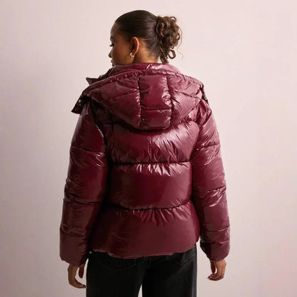 Women's Short Hooded Puffer Jacket