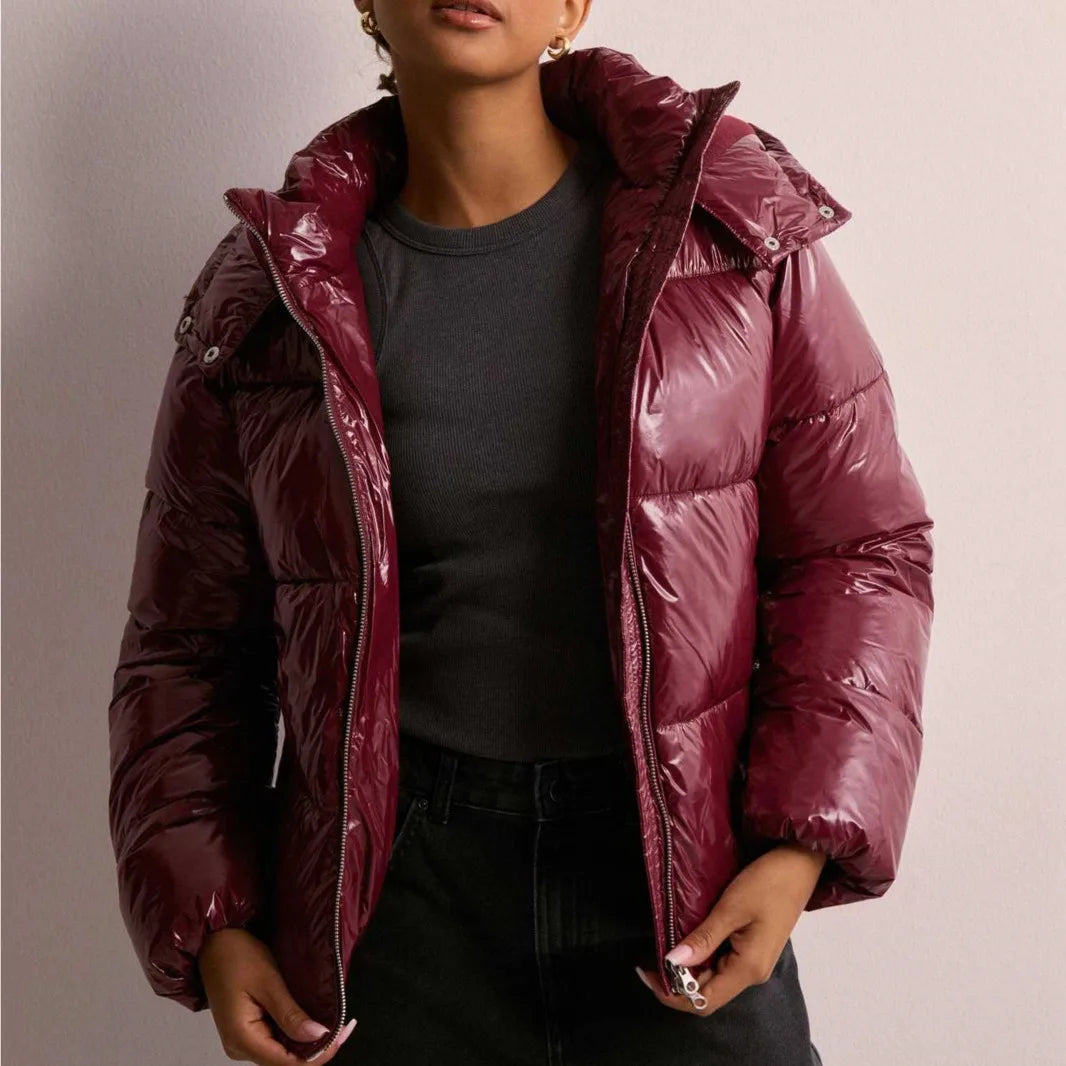 Women's Short Hooded Puffer Jacket