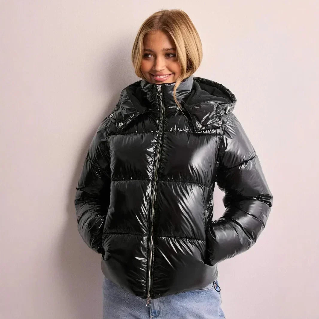 Women's Short Hooded Puffer Jacket