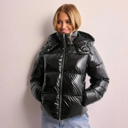 Women's Short Hooded Puffer Jacket