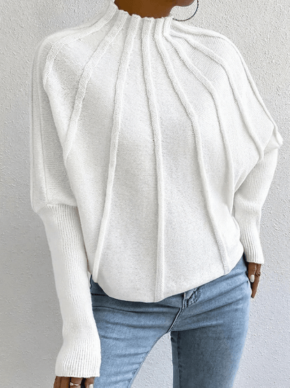 Women's Stand Collar Knit Jumper