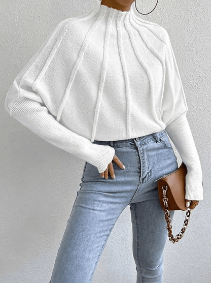 Women's Stand Collar Knit Jumper