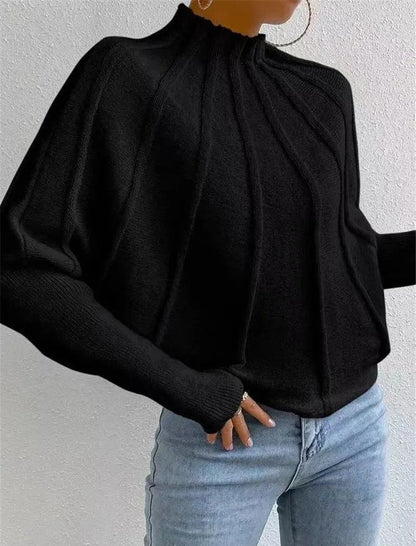 Women's Stand Collar Knit Jumper