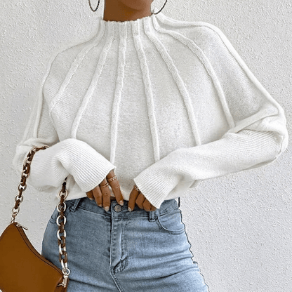 Women's Stand Collar Knit Jumper