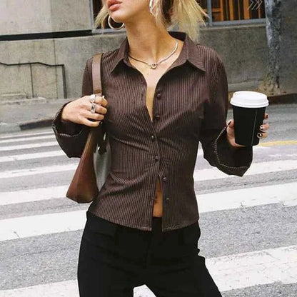 Button Down Blouse Shirt