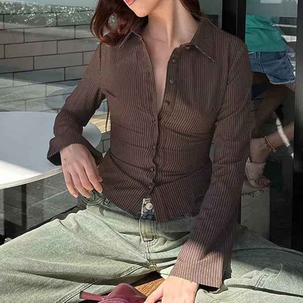 Button Down Blouse Shirt
