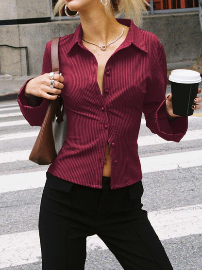 Button Down Blouse Shirt