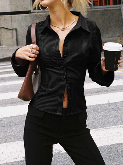 Button Down Blouse Shirt