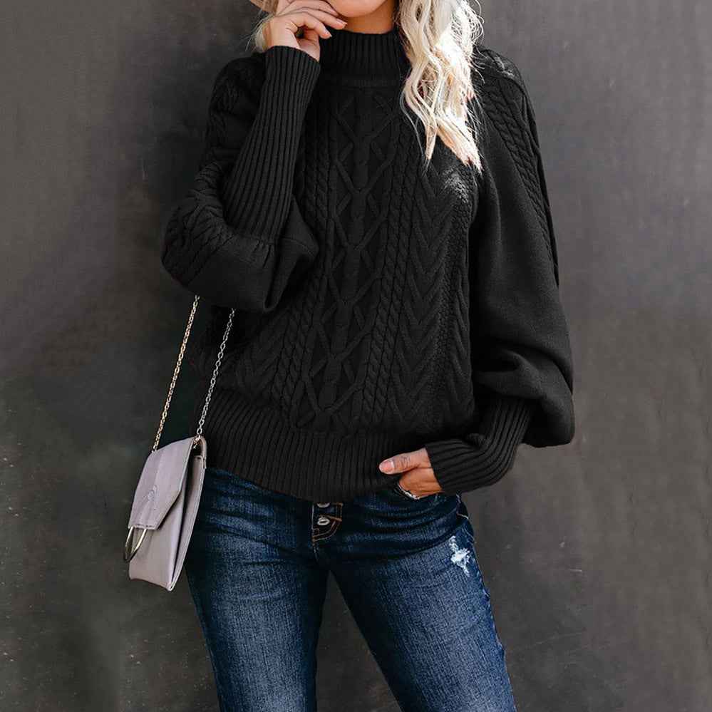 Women's Fitted Roll Neck Jumper