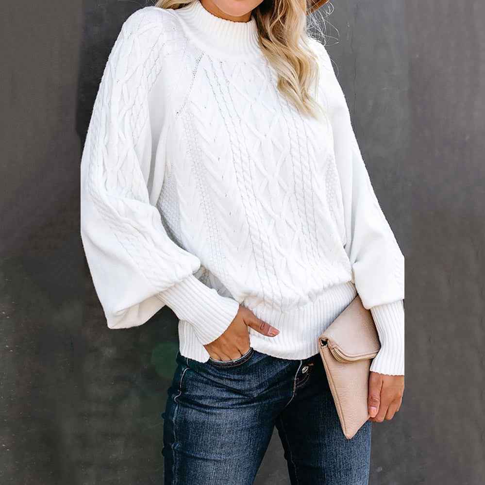 Women's Fitted Roll Neck Jumper