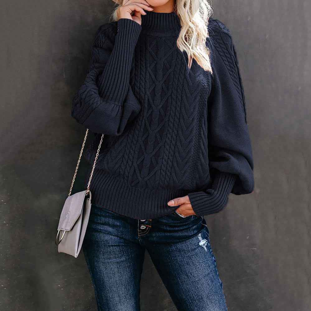 Women's Fitted Roll Neck Jumper