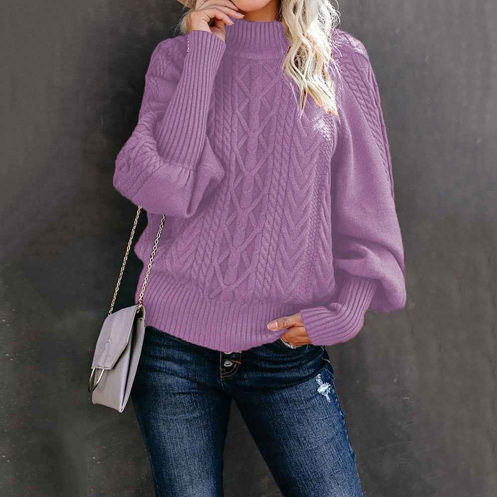 Women's Fitted Roll Neck Jumper