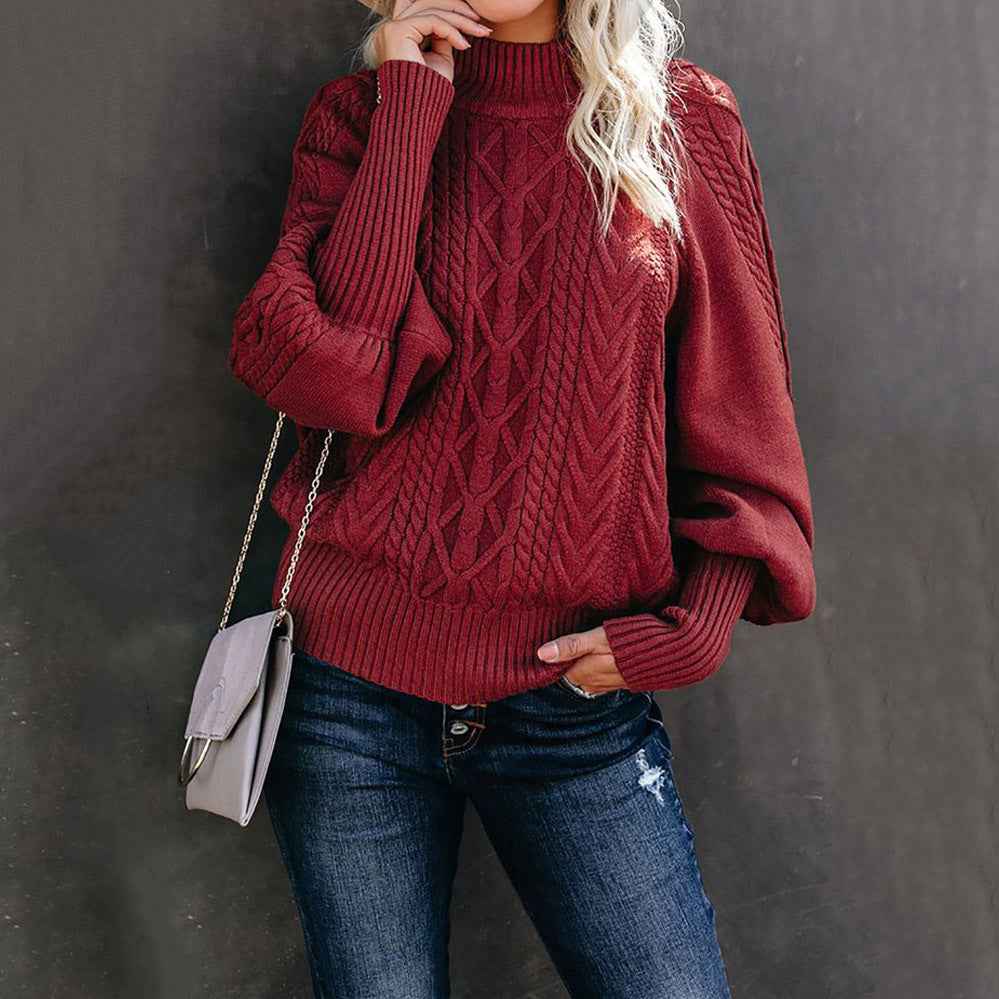 Women's Fitted Roll Neck Jumper