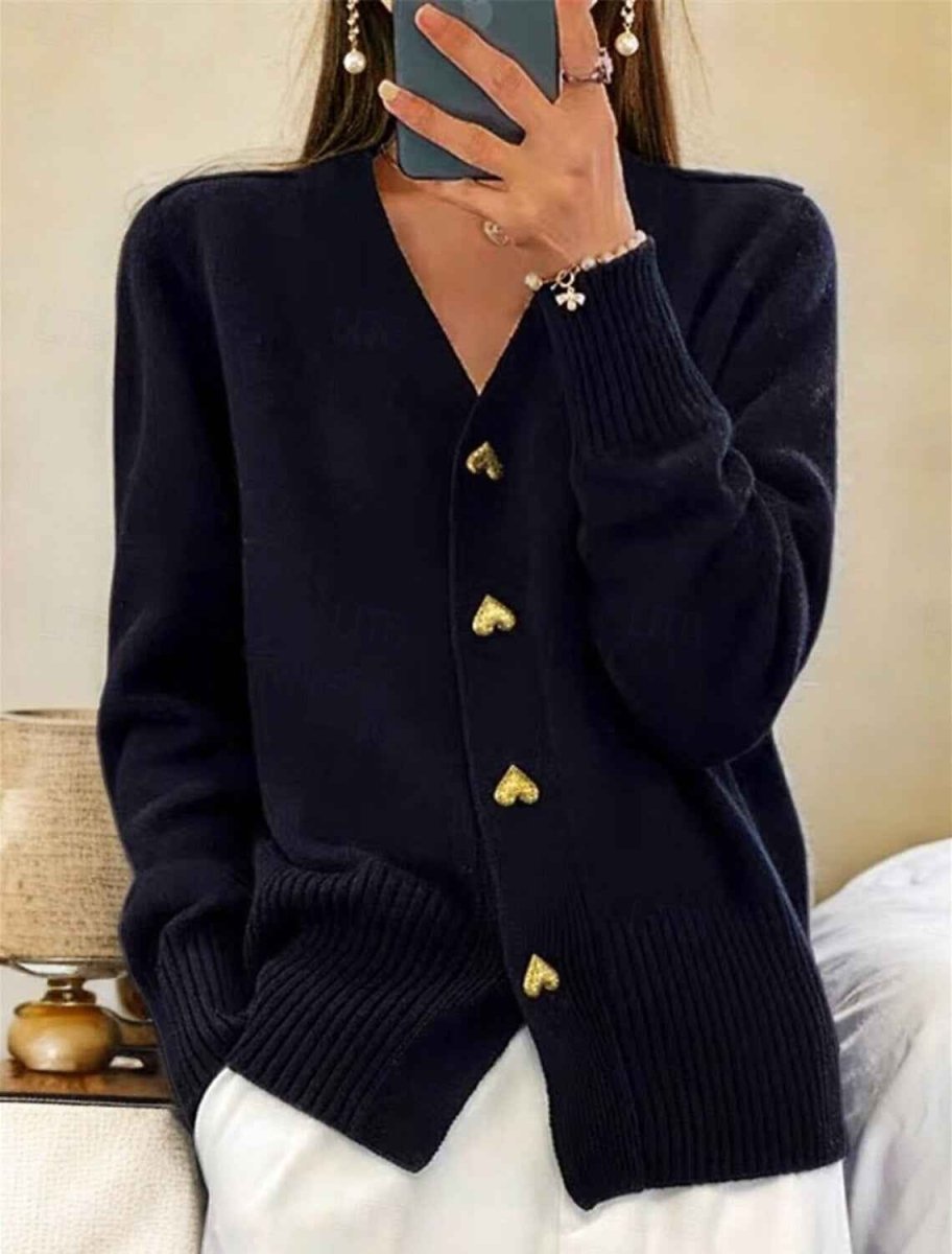 Women's Classic Button Knit Cardigan