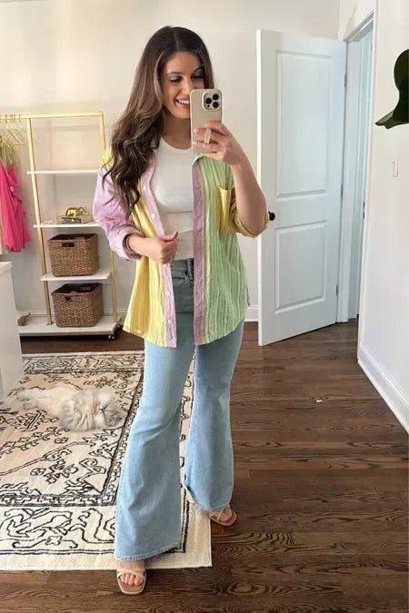 Women's High-Waist Flared Jeans