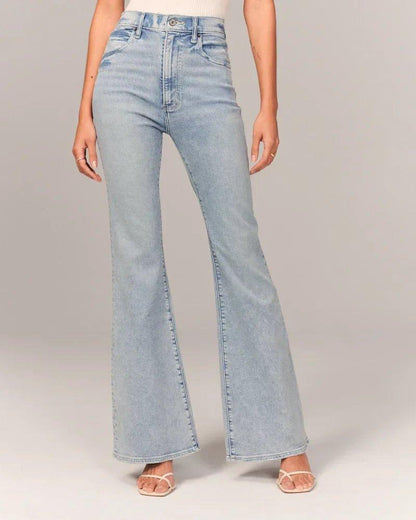 Women's High-Waist Flared Jeans