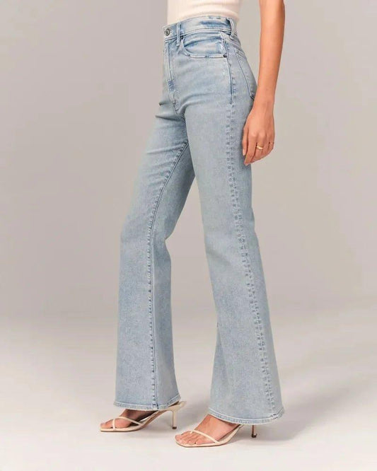 Women's High-Waist Flared Jeans