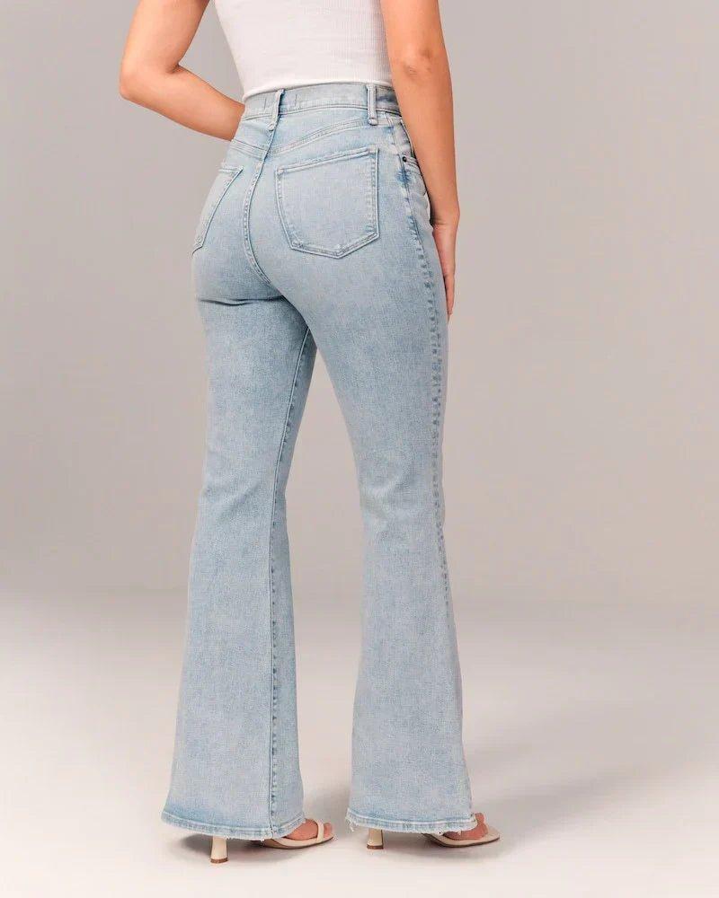 Women's High-Waist Flared Jeans