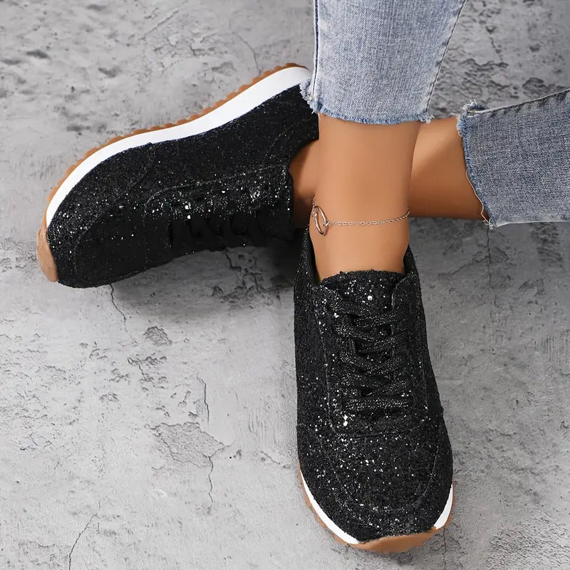 Women's Lace Up Casual Trainers
