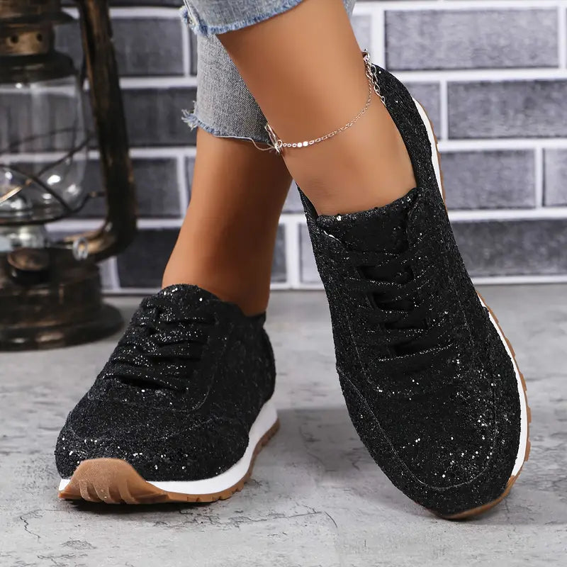Women's Lace Up Casual Trainers