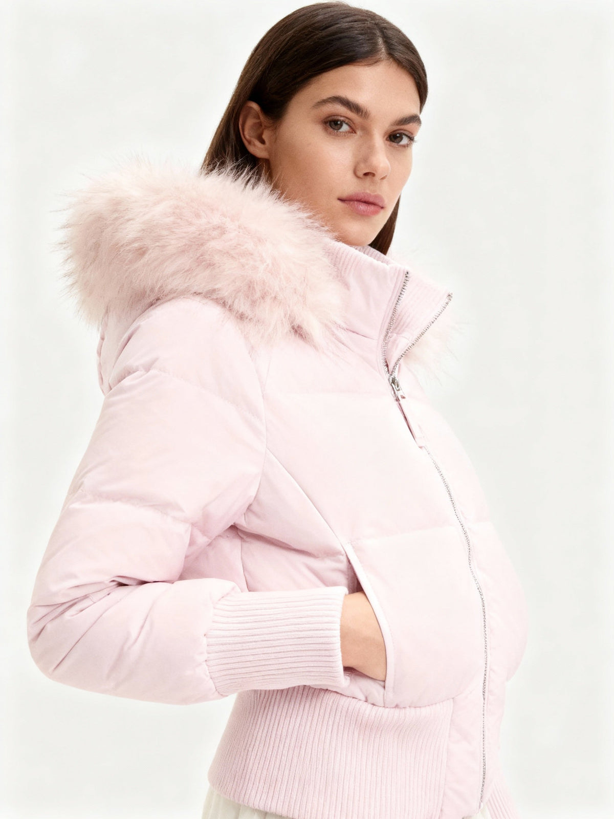 Women's Hooded Quilted Winter Jacket