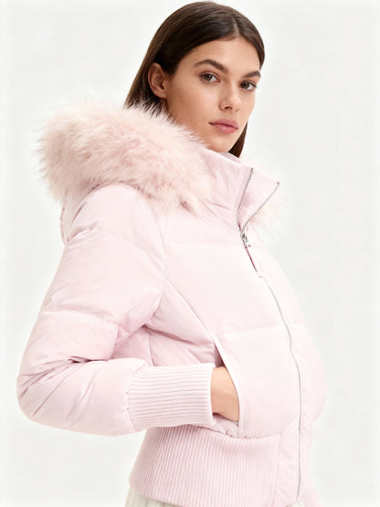 Women's Hooded Quilted Winter Jacket