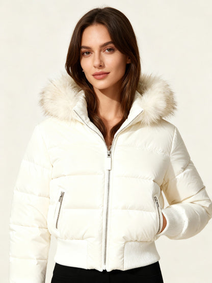Women's Hooded Quilted Winter Jacket