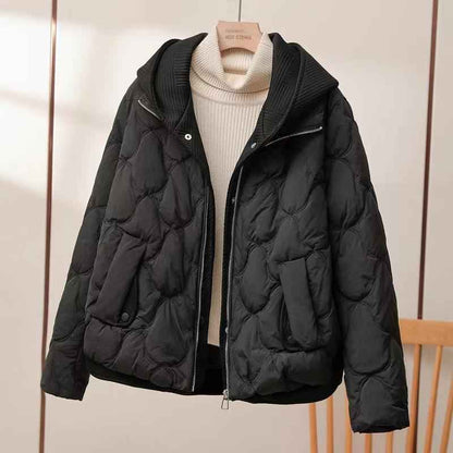 Women's Quilted Hooded Puffer Jacket