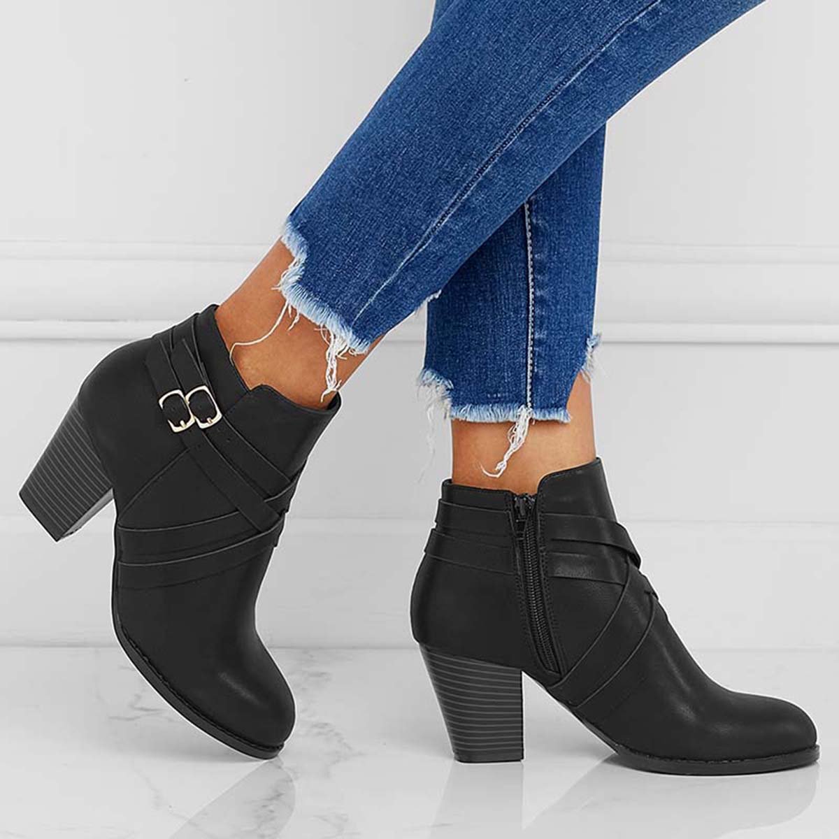 Women's Grip Sole Ankle Boots
