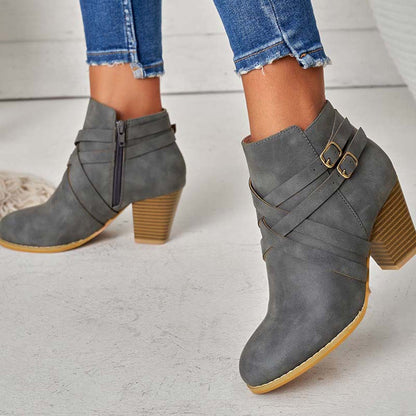 Women's Grip Sole Ankle Boots