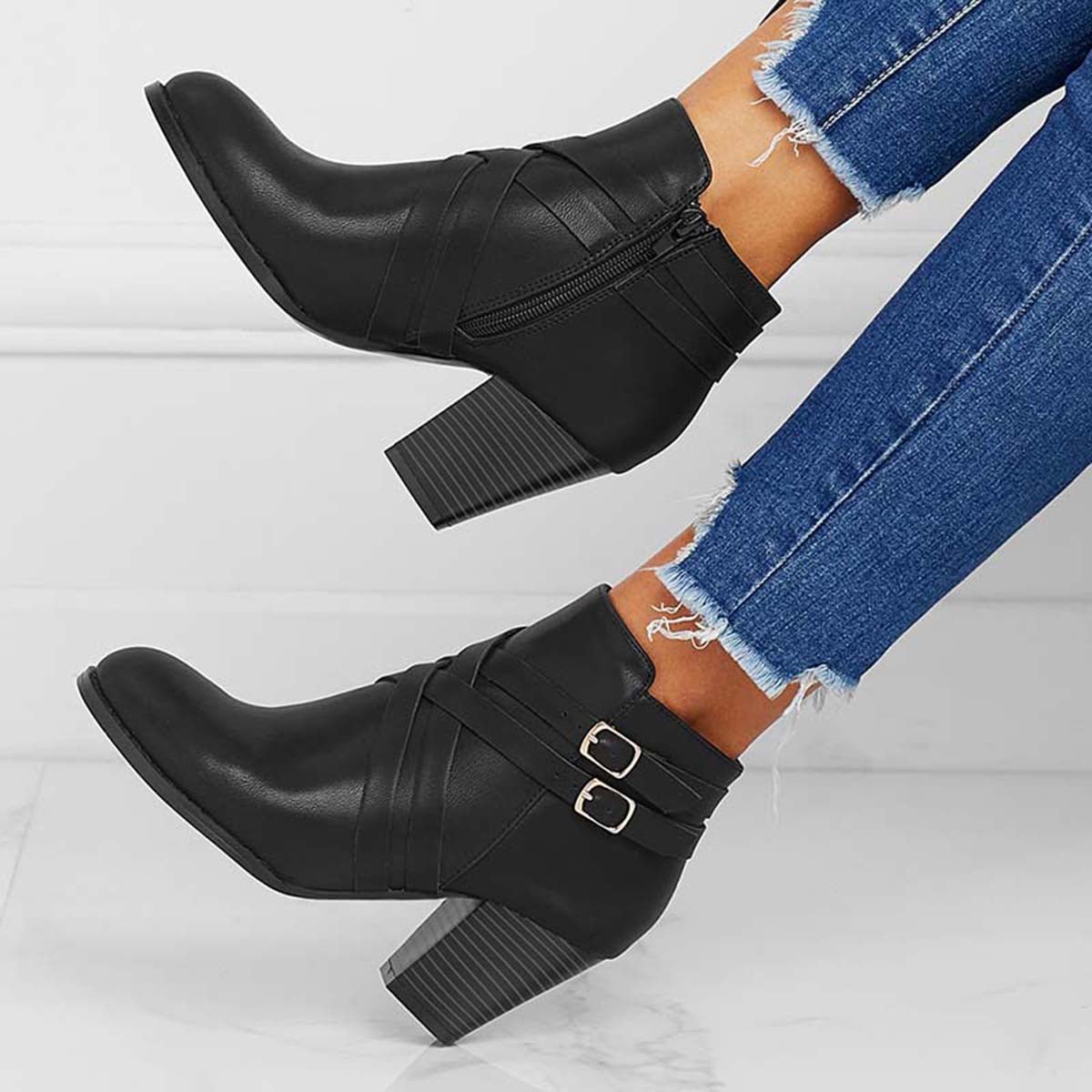 Women's Grip Sole Ankle Boots