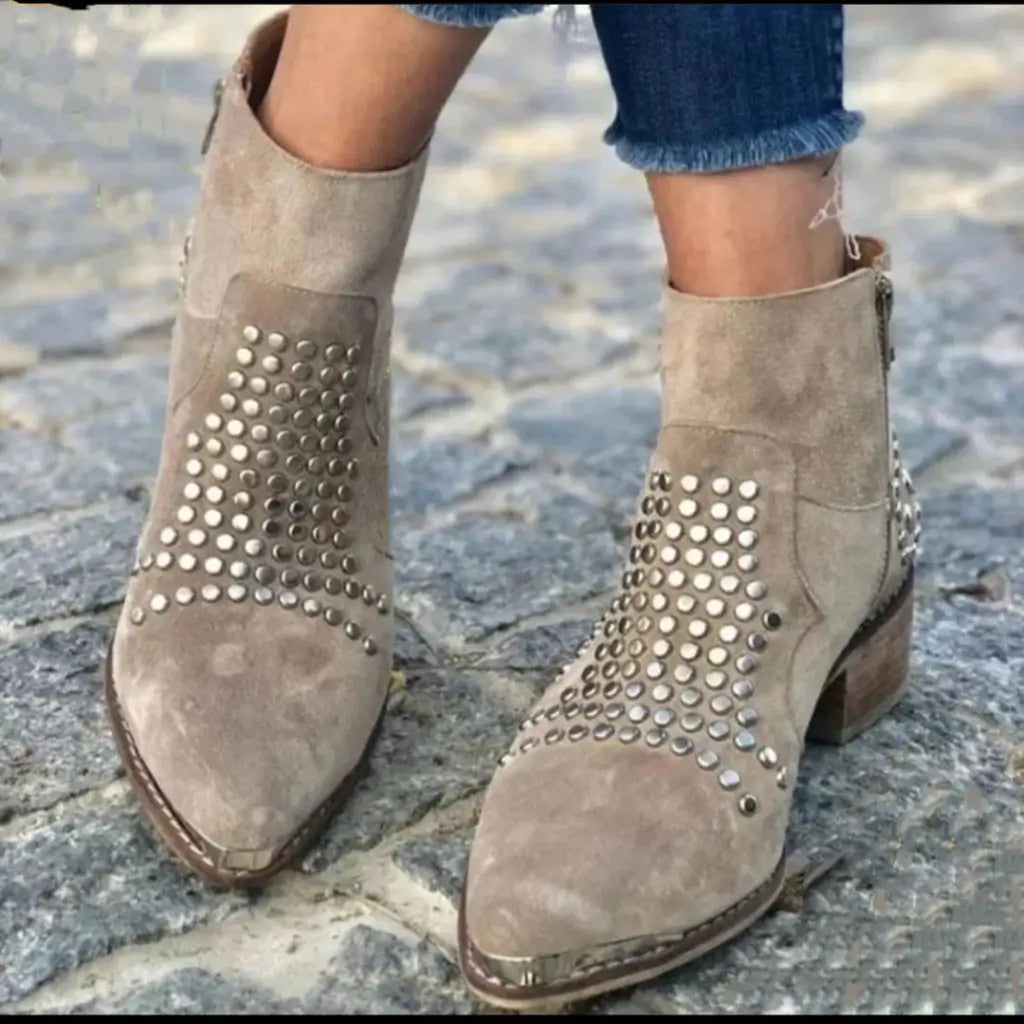 Women's Studded Ankle Boots