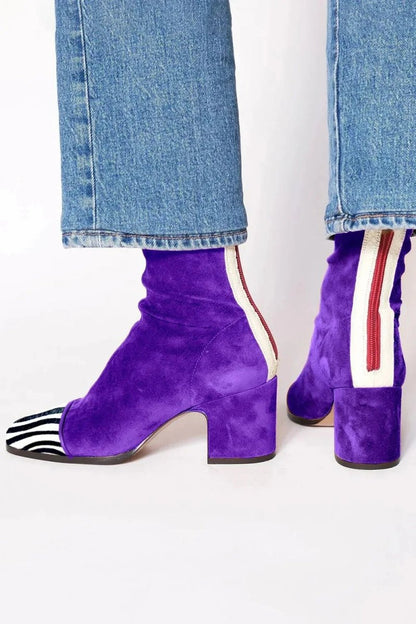 Women's Square Toe Ankle Boots