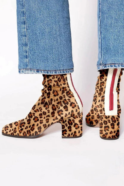 Women's Square Toe Ankle Boots