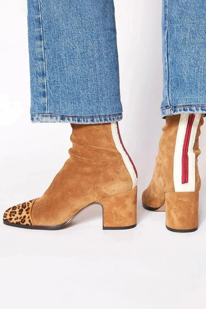 Women's Square Toe Ankle Boots