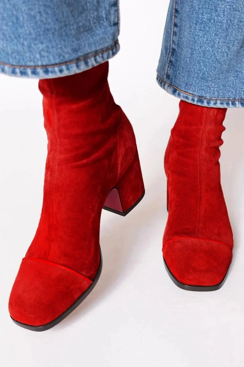 Women's Square Toe Ankle Boots