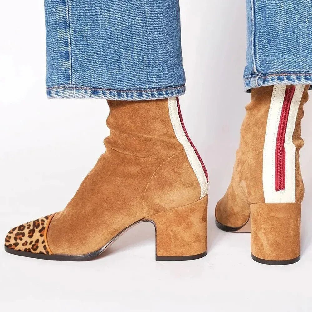 Women's Square Toe Ankle Boots
